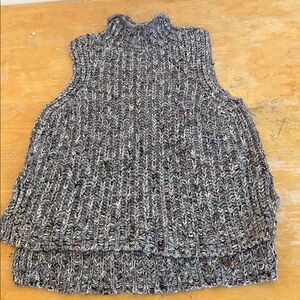 Anthropologie Gray Cowl Neck Sweater